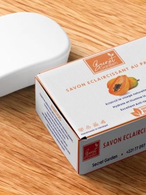 Savon éclaircissant et Gommant a base de Papaye